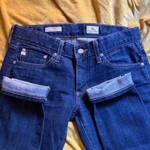 AG Adriano Goldschmied Dark Indigo Women's Relaxed Skinny Jeans